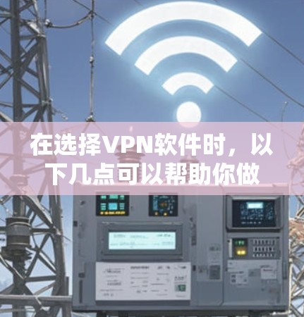 在选择VPN软件时，以下几点可以帮助你做出明智的选择