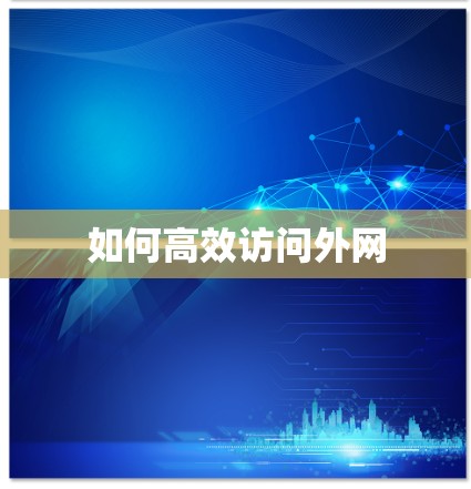 如何高效访问外网