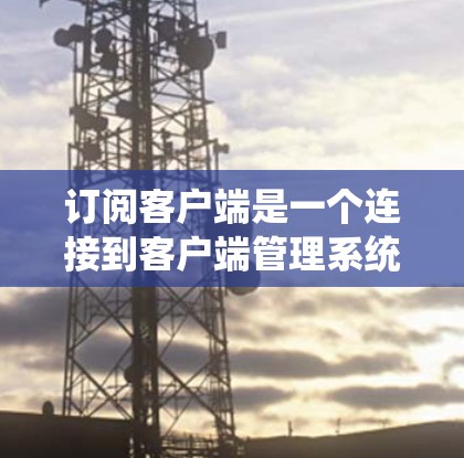 订阅客户端是一个连接到客户端管理系统的步骤，通常包括以下步骤