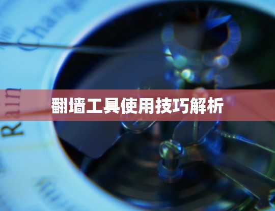 翻墙工具使用技巧解析