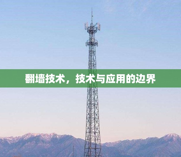 翻墙技术，技术与应用的边界