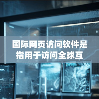 国际网页访问软件是指用于访问全球互联网的工具，如Webmail、Google Drive和Dropbox等。以下是关于这些软件的详细解释